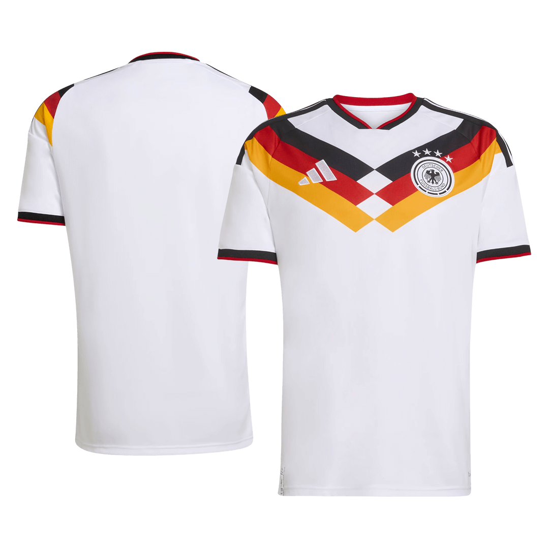 Allemagne Domicile Maillot Coupe du Monde 2026 Blanc Grande Taille
