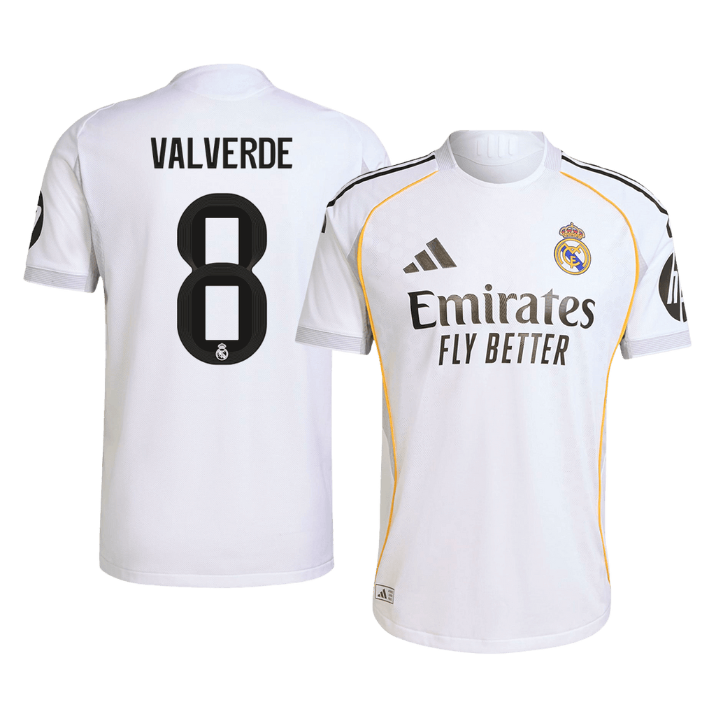 VALVERDE #8 Real Madrid Domicile Maillot 2025/26 Authentique