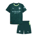 Manchester City Maillot Kit 2025/26 Junior Vert