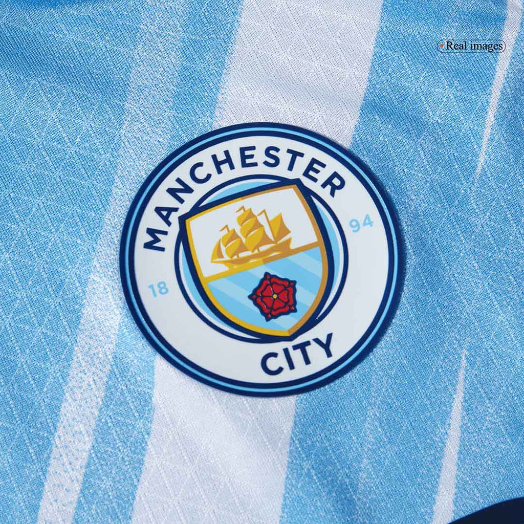 REIJNDERS #4 Manchester City Domicile Maillot 2025/26 Bleu Joueur