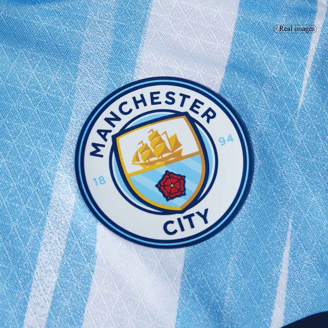 REIJNDERS #4 Manchester City Domicile Maillot 2025/26 Bleu Joueur