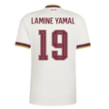 LAMINE YAMAL #19 Espagne Extérieur Maillot - Coupe du Monde 2026 Blanc