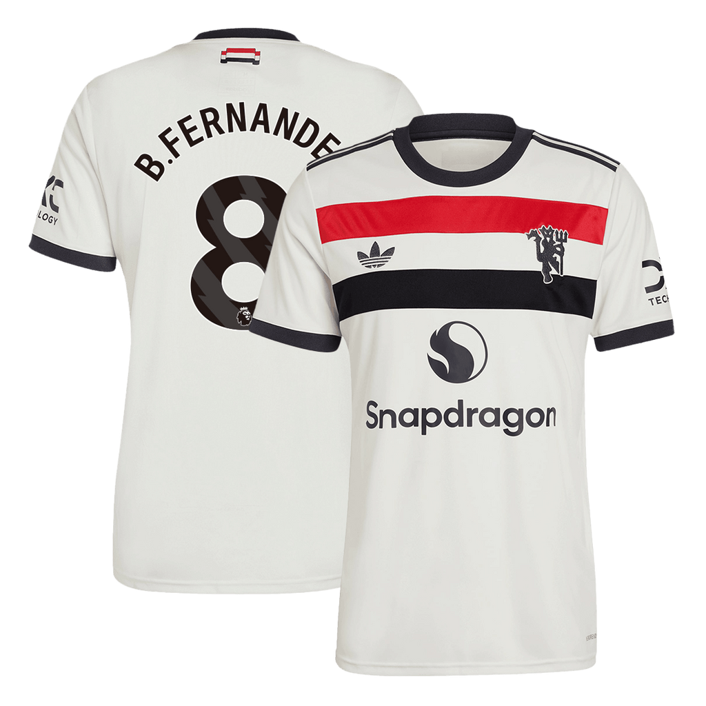 B.FERNANDES #8 Manchester United Third Maillot 2024/25 - Super