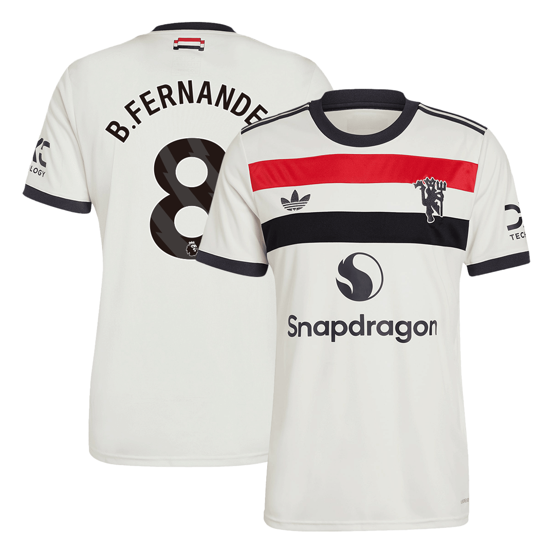 B.FERNANDES #8 Manchester United Third Maillot 2024/25 - Super