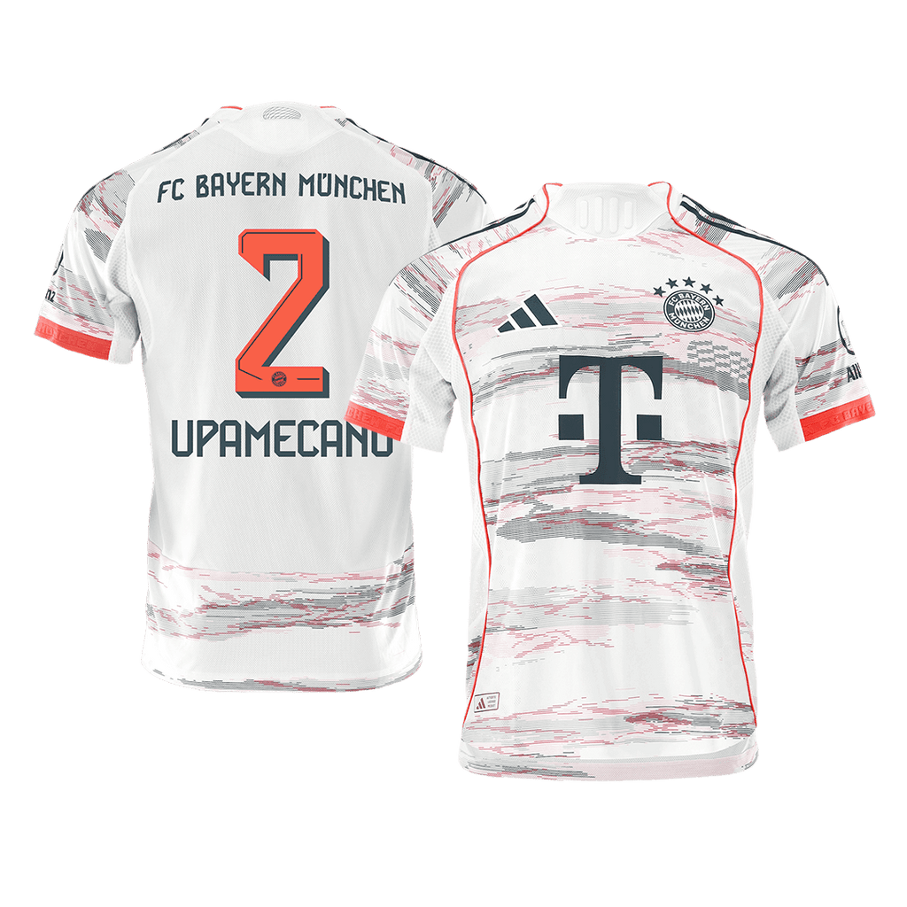 UPAMECANO #2 Munich Extérieur Maillot 2025/26 Blanc Joueur
