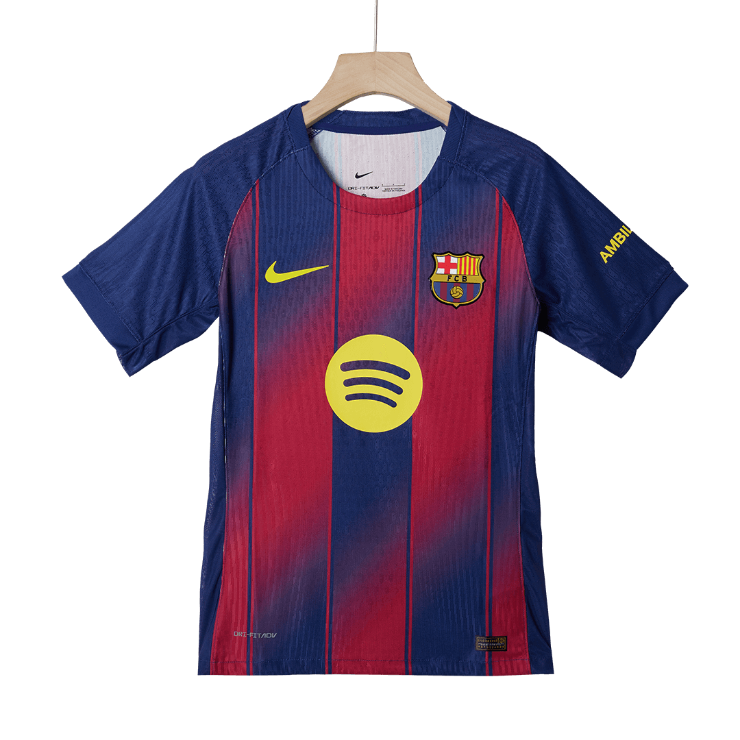ROONY #19 Barcelone Domicile Maillot 2025/26 Rouge et Bleu Joueur