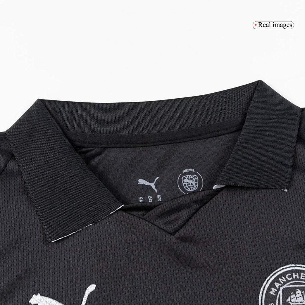 Vente Flash Manchester City Extérieur Maillot Kit 2025/26 Enfant Noir