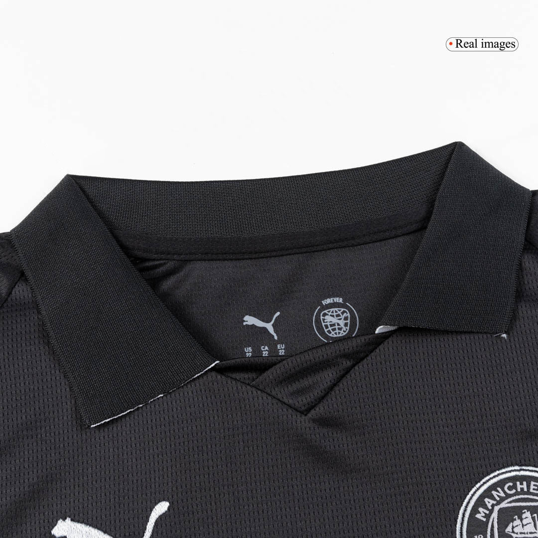 Vente Flash Manchester City Extérieur Maillot Kit 2025/26 Enfant Noir