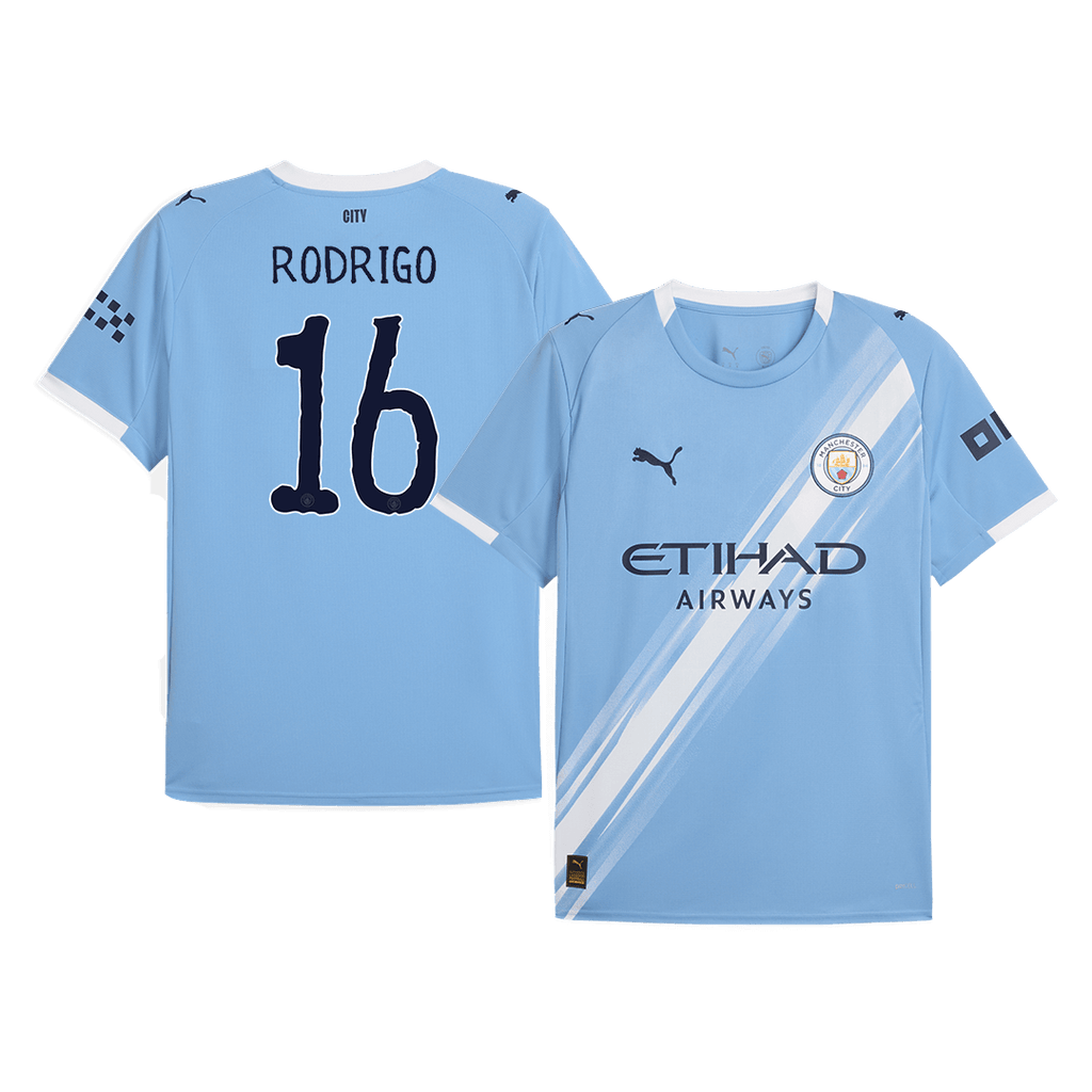 RODRIGO #16 Manchester City Domicile Maillot 2025/26 - Club World Cup Grande Taille