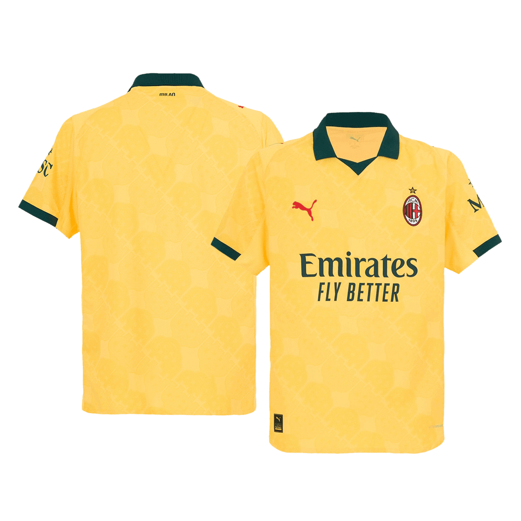 AC Milan Third Maillot 2025/26 Jaune Authentique