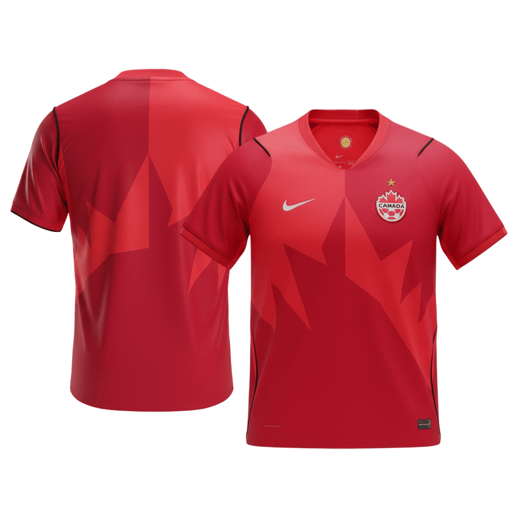 Canada Domicile Maillot Coupe du Monde 2026 Rouge Grande Taille