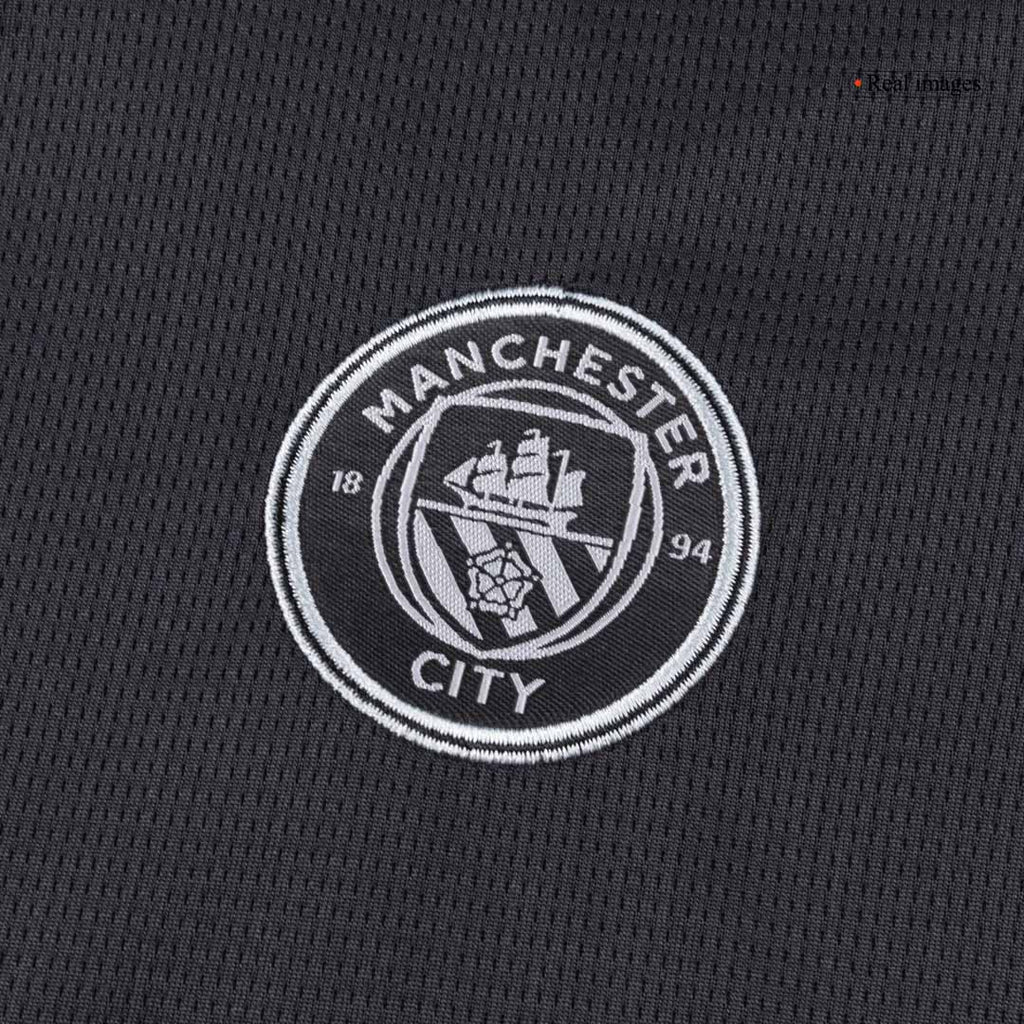 Vente Flash Manchester City Extérieur Maillot Kit 2025/26 Enfant Noir
