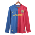Retro Barcelone Domicile Maillot Manches Longues 2008/09 - UCL Final