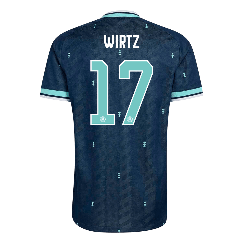 WIRTZ #17 Allemagne Extérieur Maillot - Coupe du Monde 2026 Bleu marine Joueur