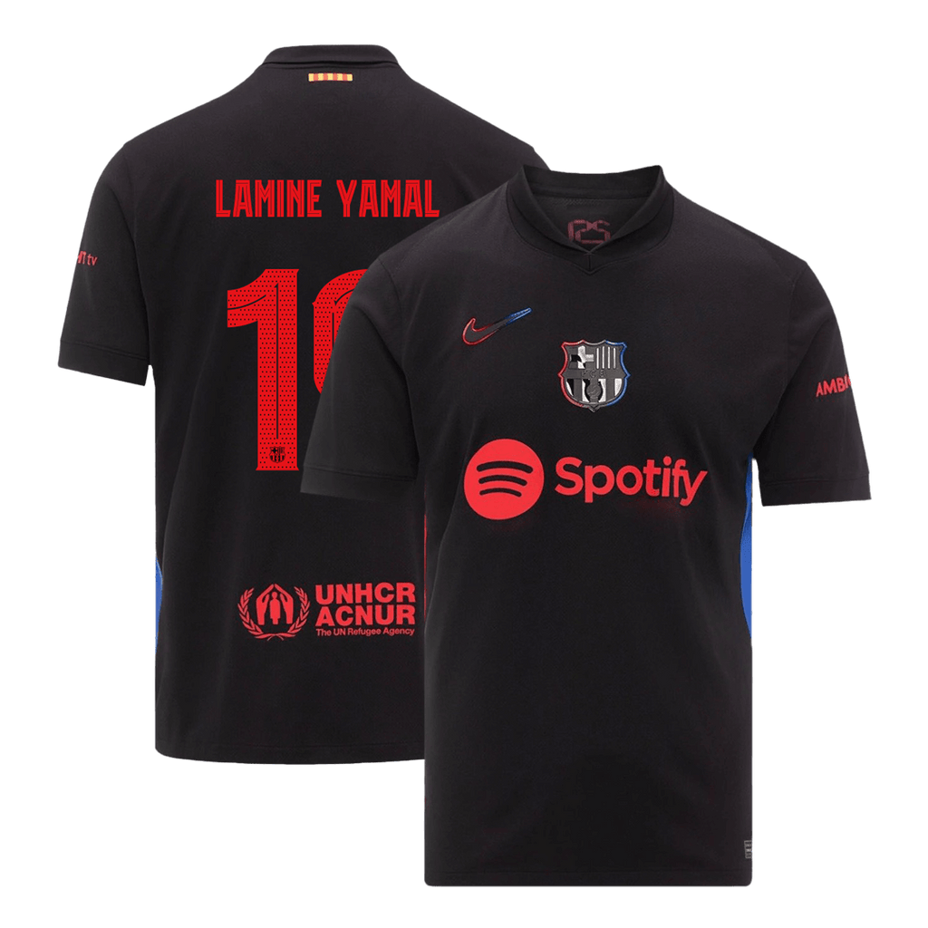 LAMINE YAMAL #19 Barcelone Extérieur Maillot 2024/25 - UCL