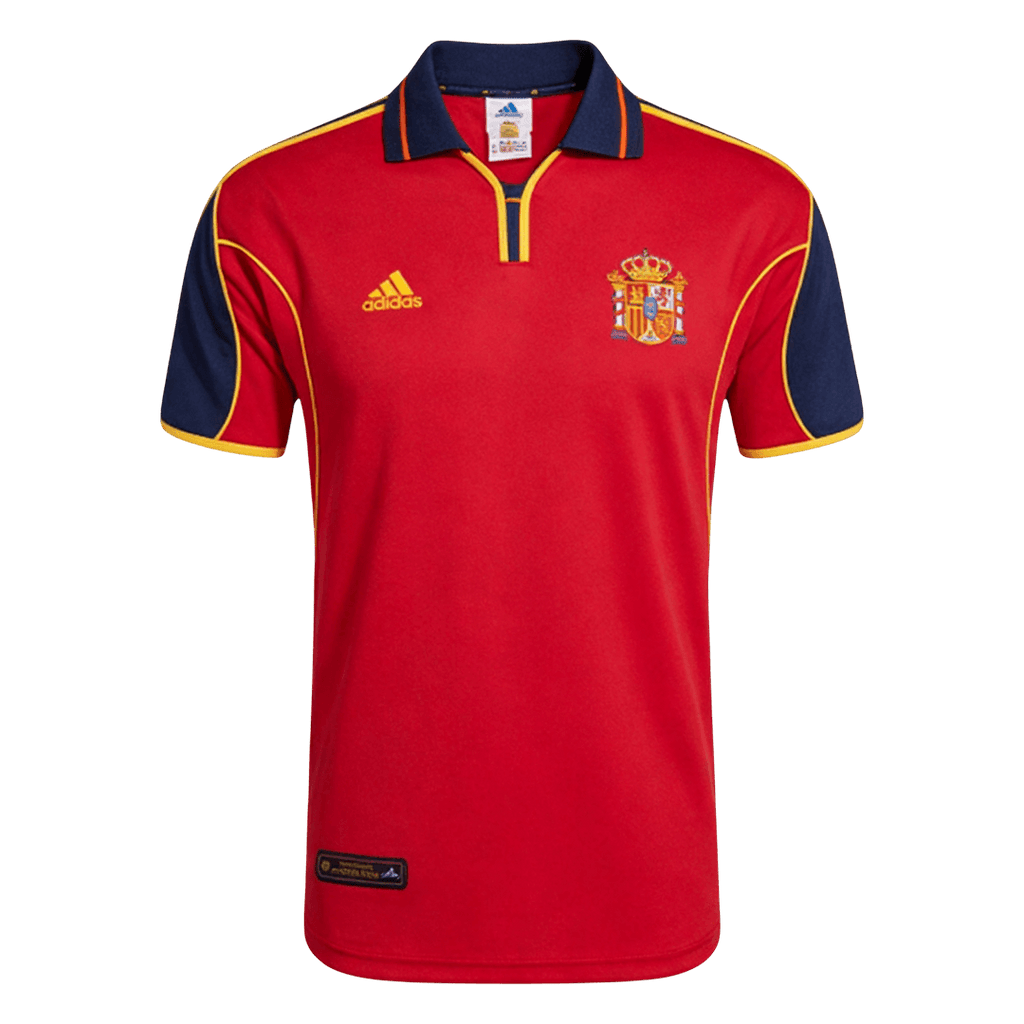 Retro Espagne Domicile Maillot 2000 Rouge