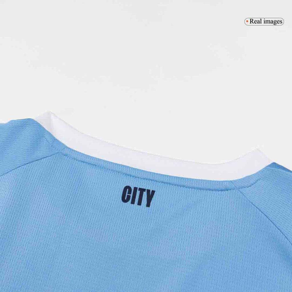 REIJNDERS #4 Manchester City Domicile Maillot 2025/26 Bleu - Super