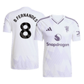 B.FERNANDES #8 Manchester United Extérieur Maillot 2025/26 Grande Taille