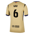 GAVI #6 Barcelone Extérieur Maillot 2025/26 Jaune - UCL