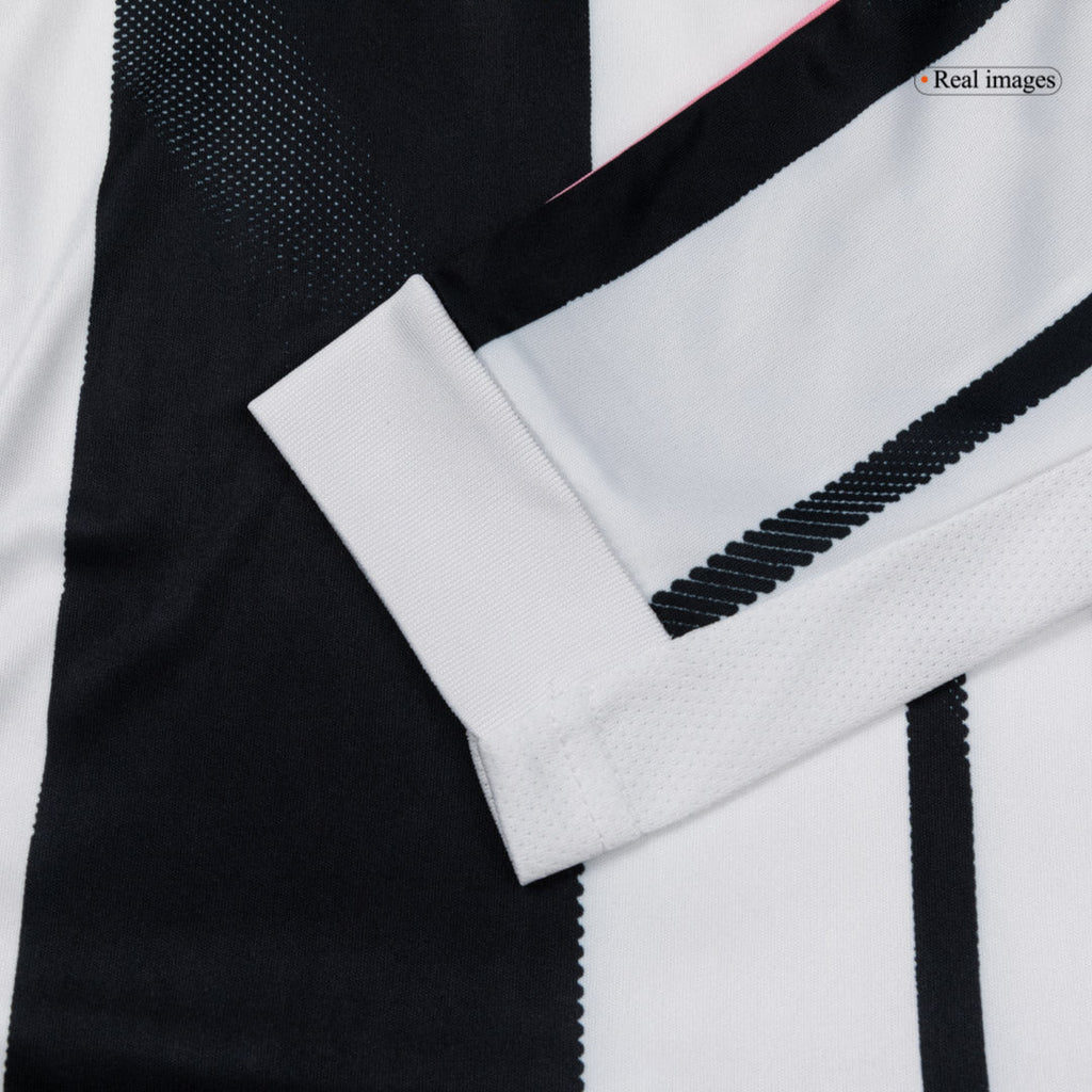 Juventus Domicile Maillot Manches Longues 2025/26 Noir&Blanc Grande Taille