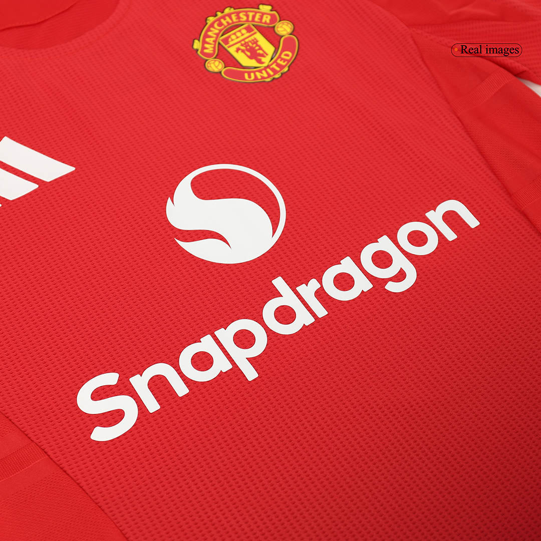 B.FERNANDES #8 Manchester United Domicile Maillot 2024/25 Authentique
