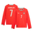 RONALDO #7 Portugal Domicile Maillot Manches Longues 2025