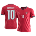 BERNARDO #10 Portugal Domicile Maillot - Coupe du Monde 2026 Rouge