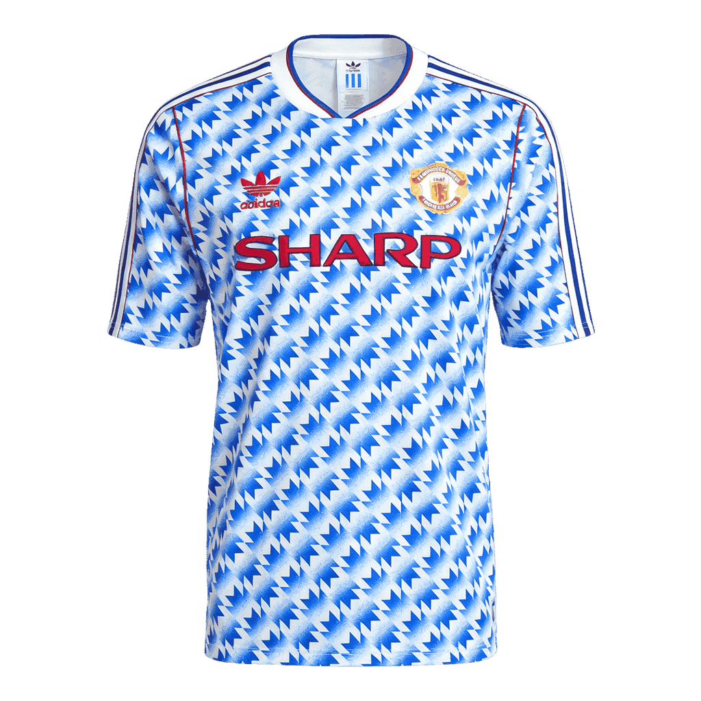 Retro Manchester United Extérieur Maillot 1990/92 Bleu