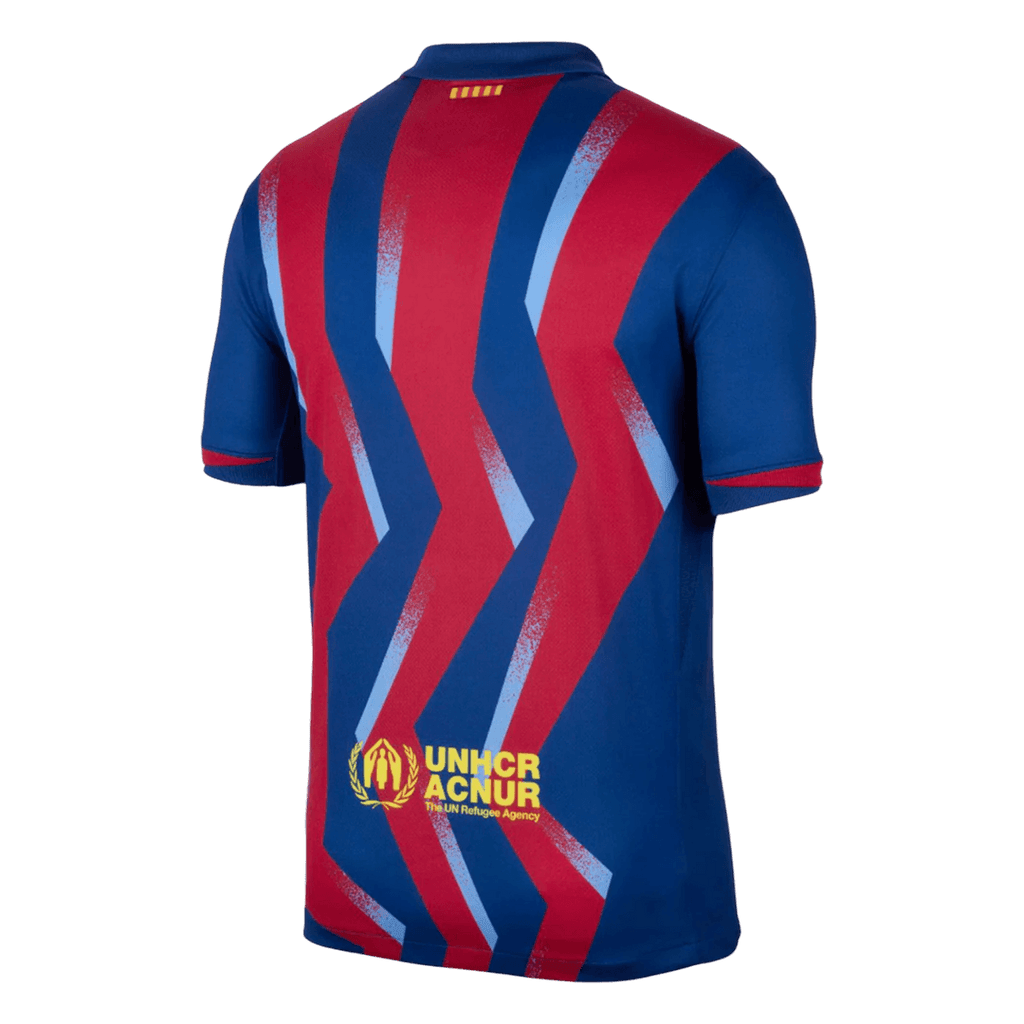 Barcelone Fourth Maillot 2025/26 Rouge&Bleu Grande Taille