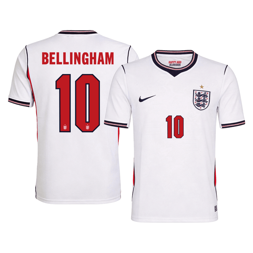BELLINGHAM #10 Angleterre Domicile Maillot - Coupe du Monde 2026 Blanc