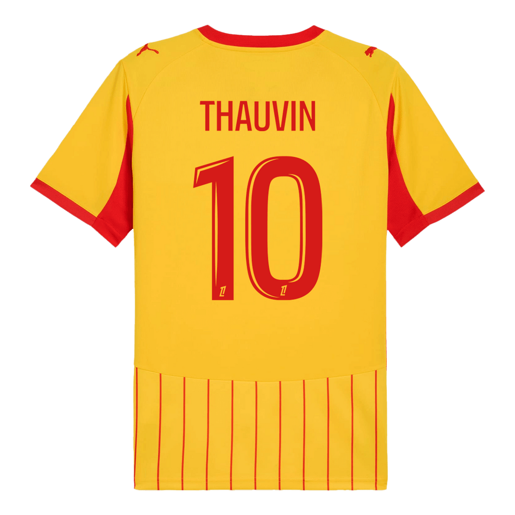 THAUVIN #10 RC Lens Domicile Maillot 2025/26 Rouge&Jaune