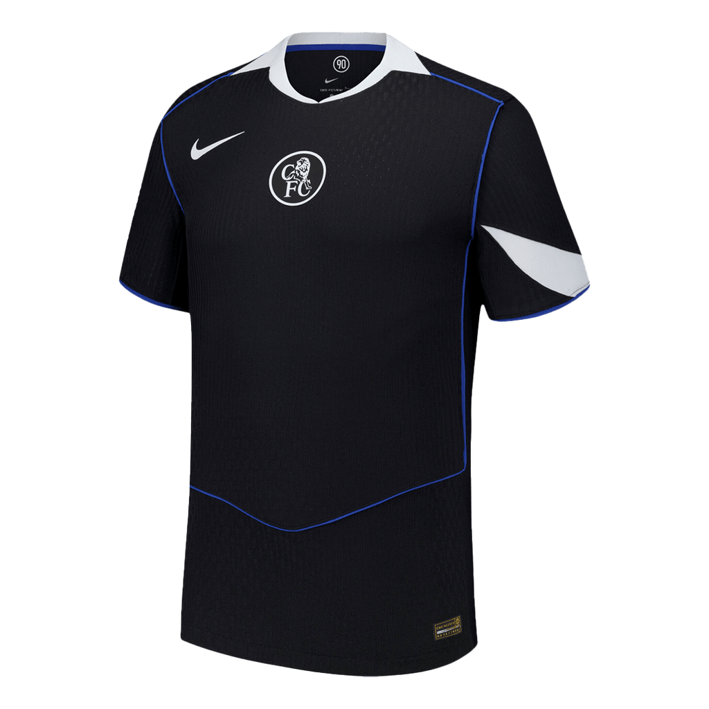 Chelsea Third Maillot 2025/26 Noir Authentique Grande Taille