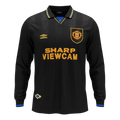 Retro Manchester United Extérieur Maillot Manches Longues 1993/94 Noir