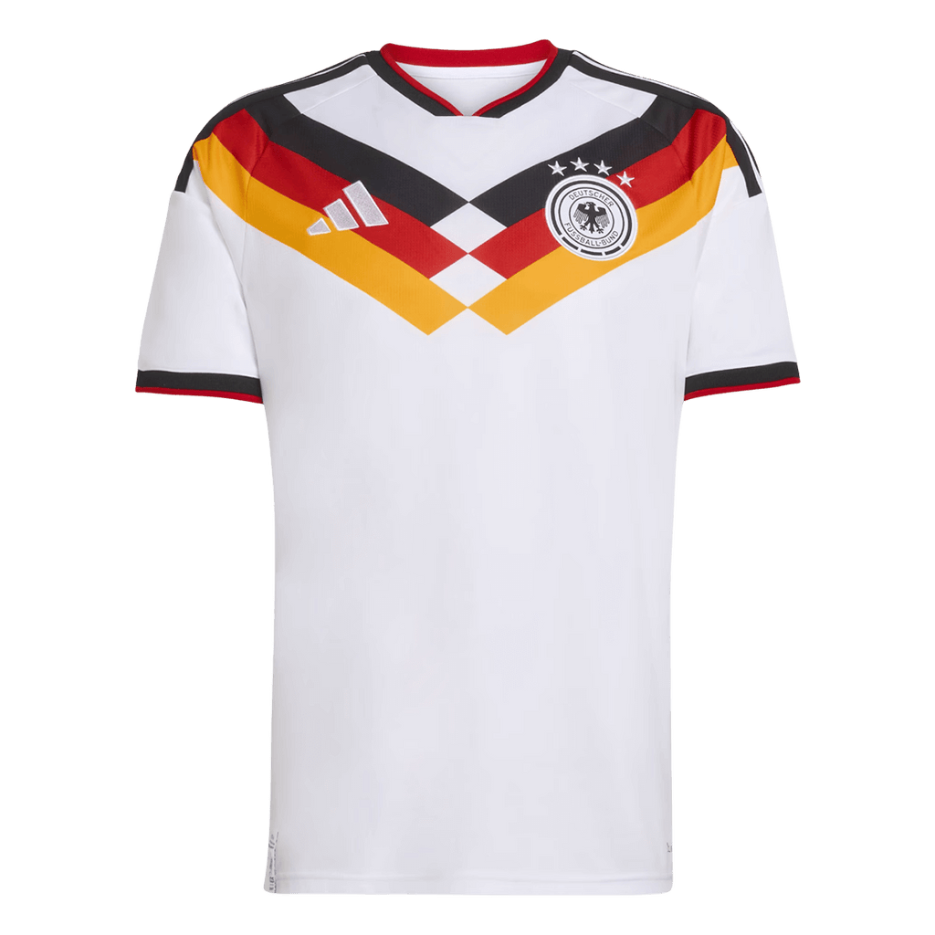 Allemagne Domicile Maillot Coupe du Monde 2026 Blanc Grande Taille