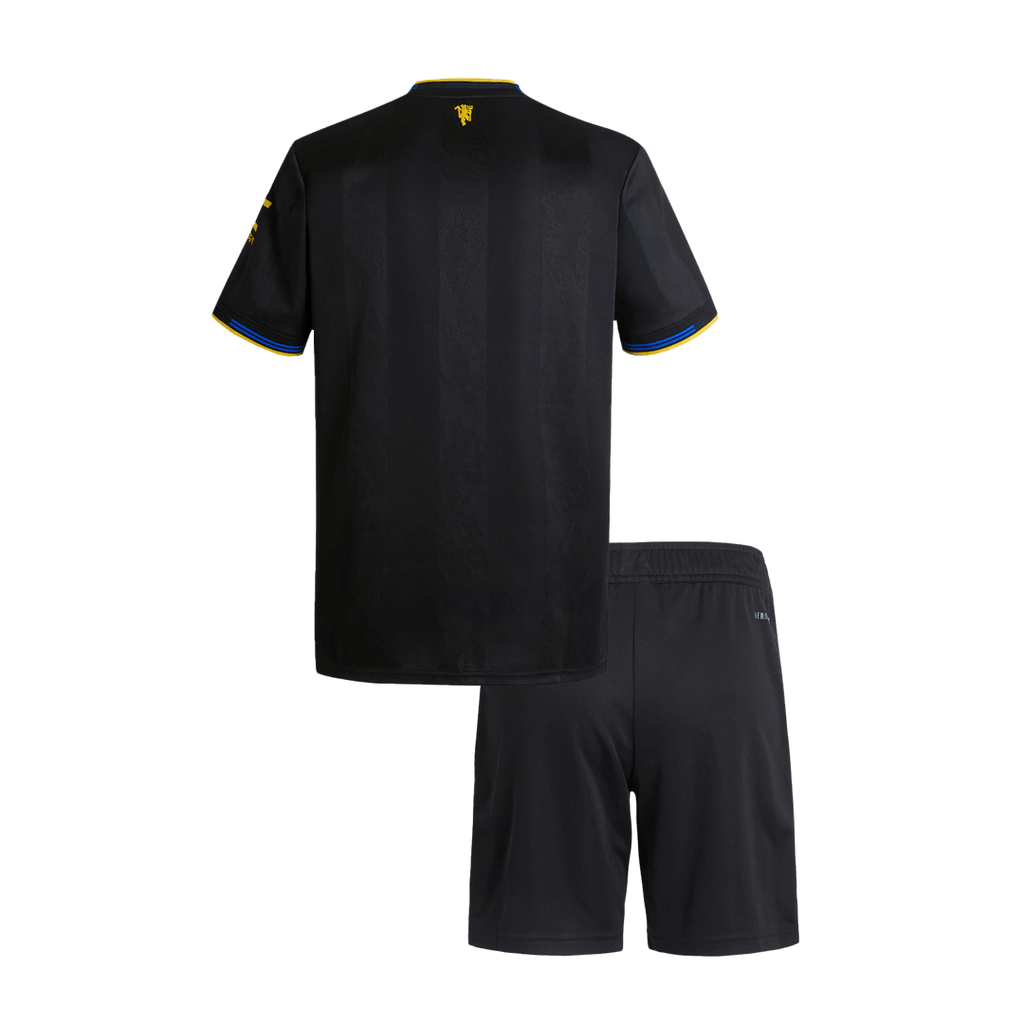 Vente Flash Manchester United Third Maillot Kit 2025/26 Enfant Noir