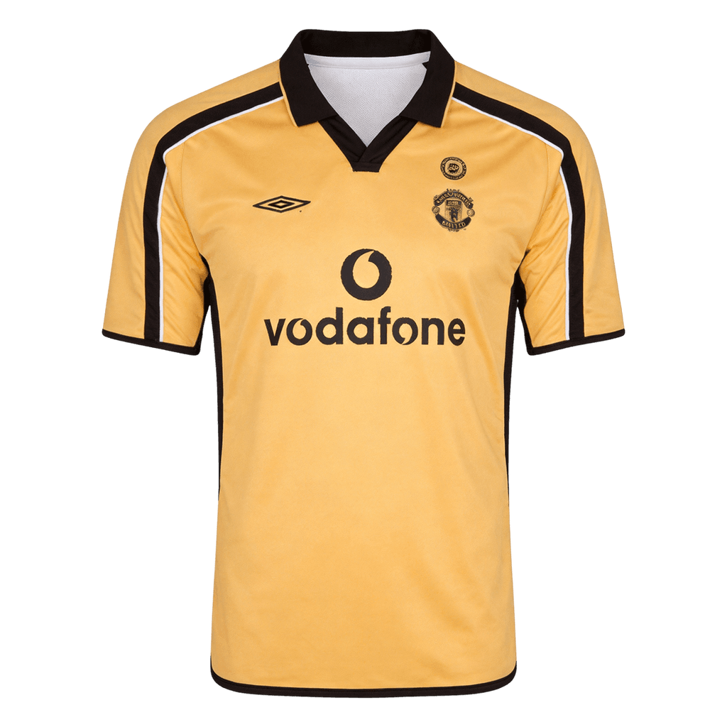 Retro Manchester United Extérieur Maillot 2001/02 White&Gold