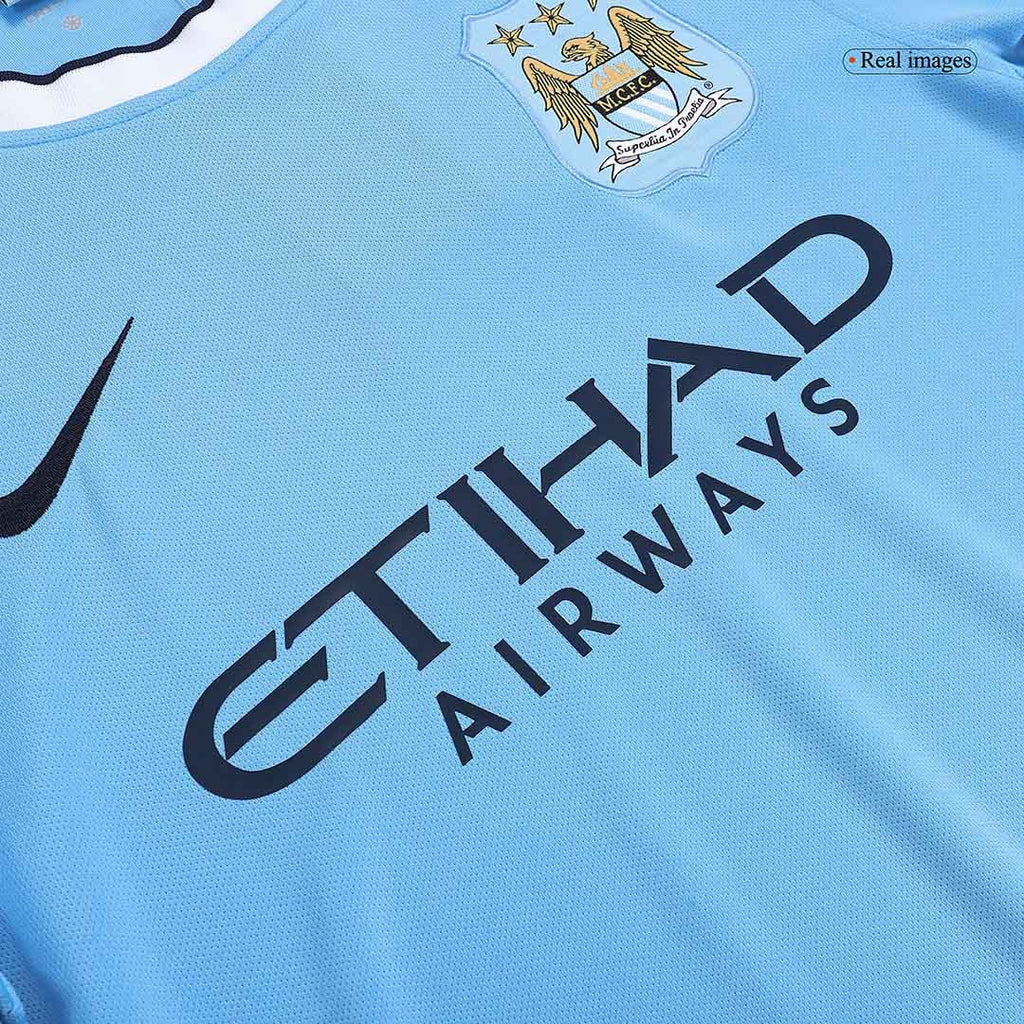 Retro Manchester City Domicile Maillot 2013/14