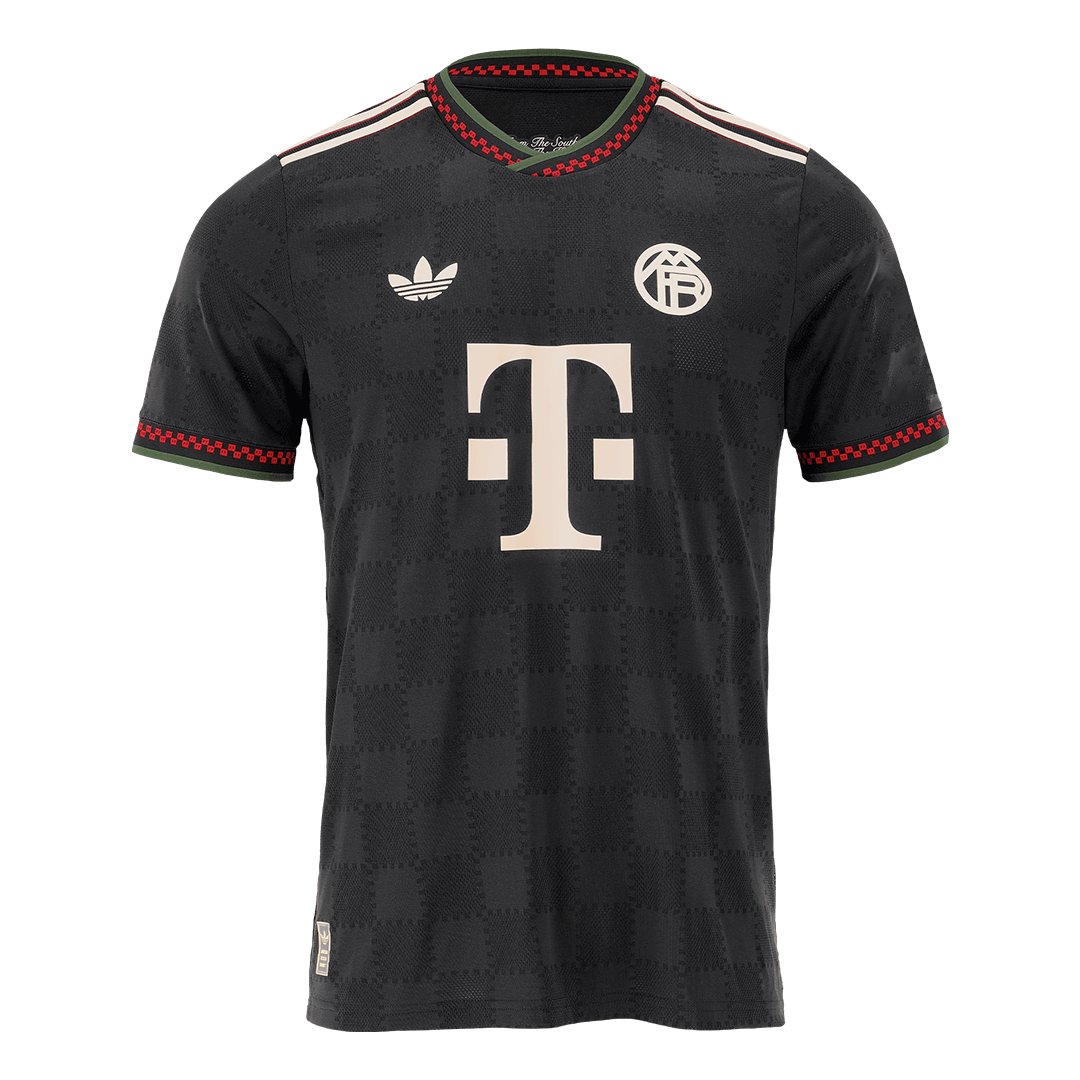 Munich Third Maillot 2025/26 Noir Joueur Grande Taille