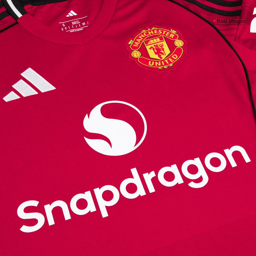 ŠEŠKO #30 Manchester United Domicile Maillot 2025/26 Rouge - Super Grande Taille