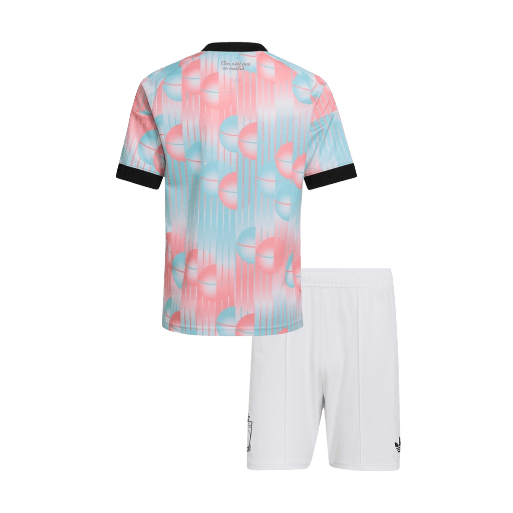 Vente Flash Belgique Extérieur Maillot Kit - Coupe du Monde 2026 Enfant Blue&Pink