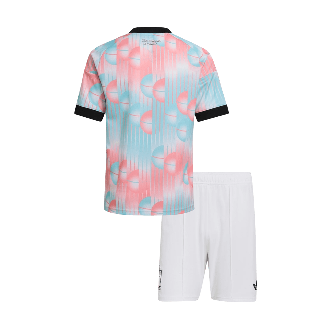 Vente Flash Belgique Extérieur Maillot Kit - Coupe du Monde 2026 Enfant Blue&Pink