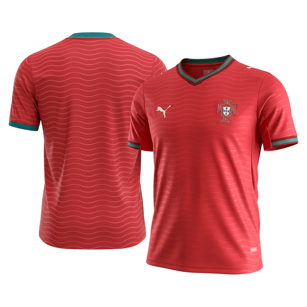 Portugal Domicile Maillot Coupe du Monde 2026 Rouge Grande Taille