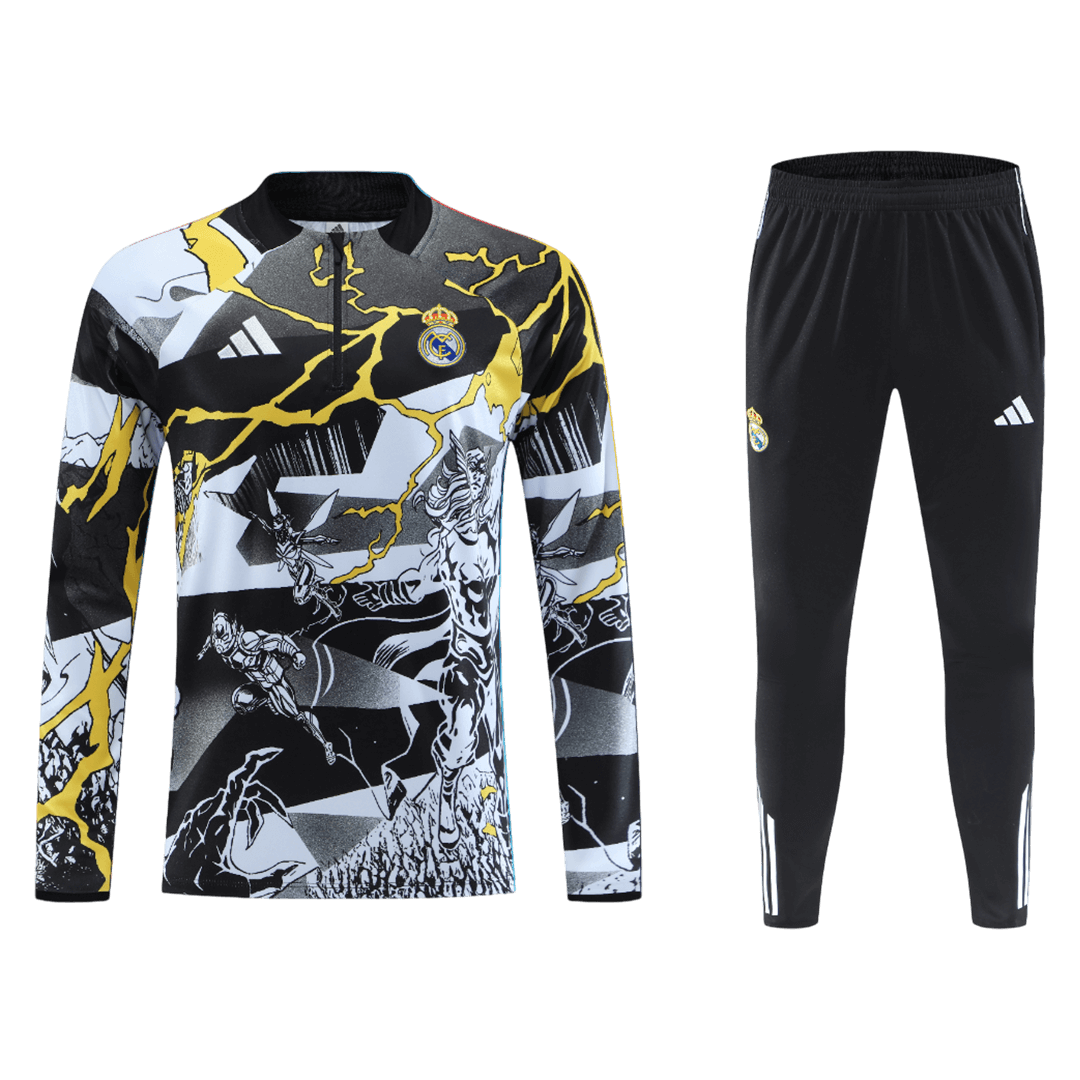 Vente Flash Real Madrid Sweatshirt Kit 2025/26 Enfant Noir