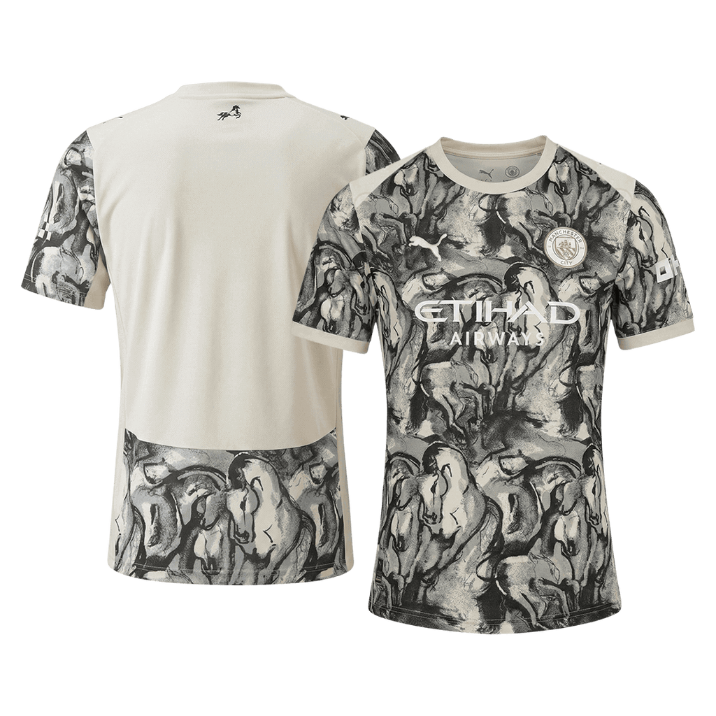Manchester City Maillot 2025/26 Noir&Blanc