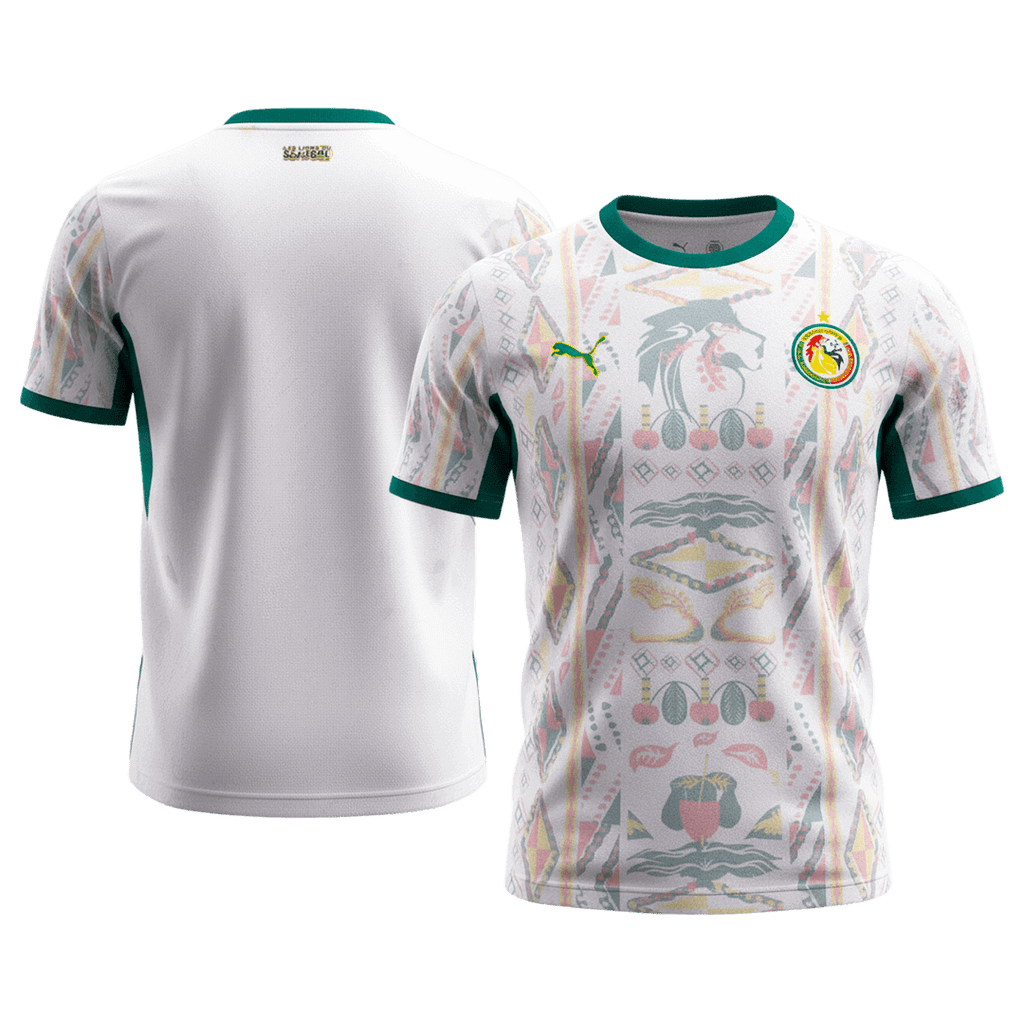 Senegal Domicile Maillot Coupe du Monde 2026 Blanc Grande Taille
