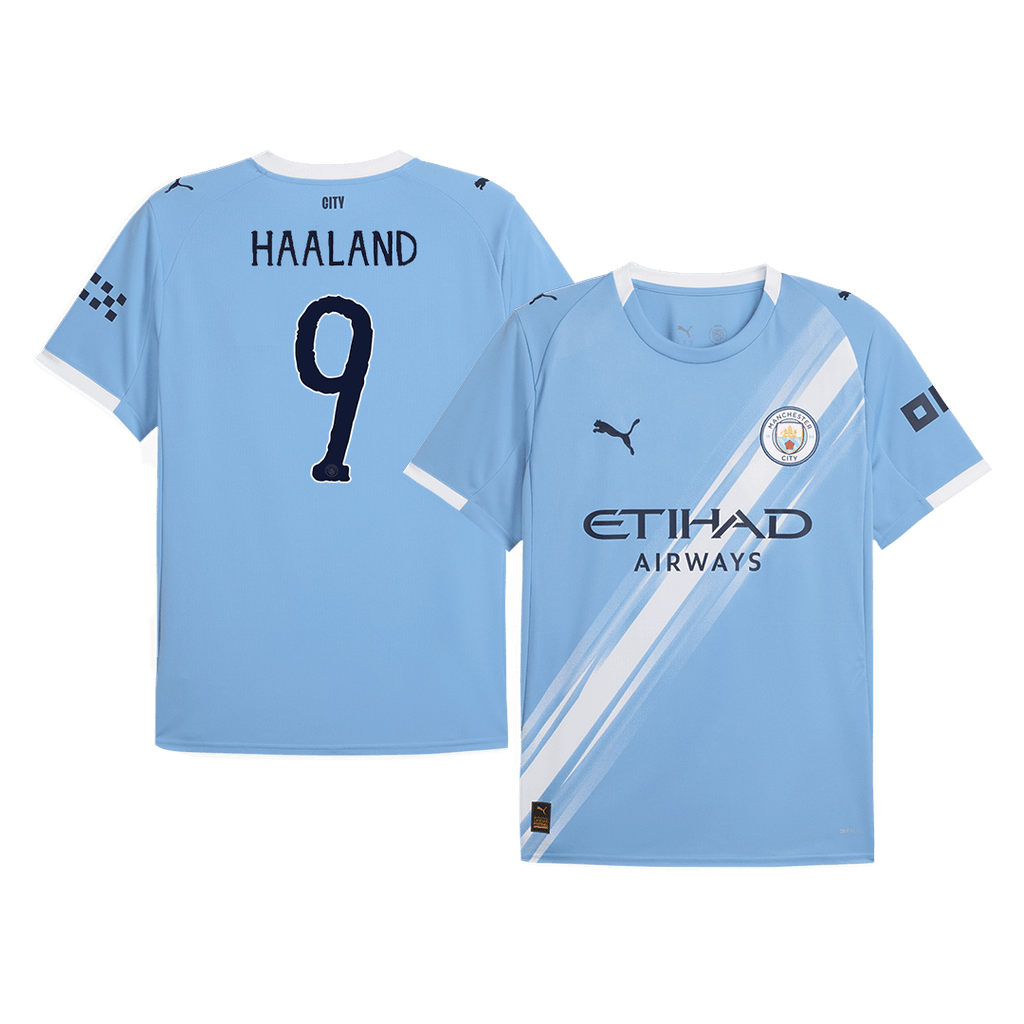 HAALAND #9 Manchester City Domicile Maillot 2025/26 - Club World Cup Grande Taille