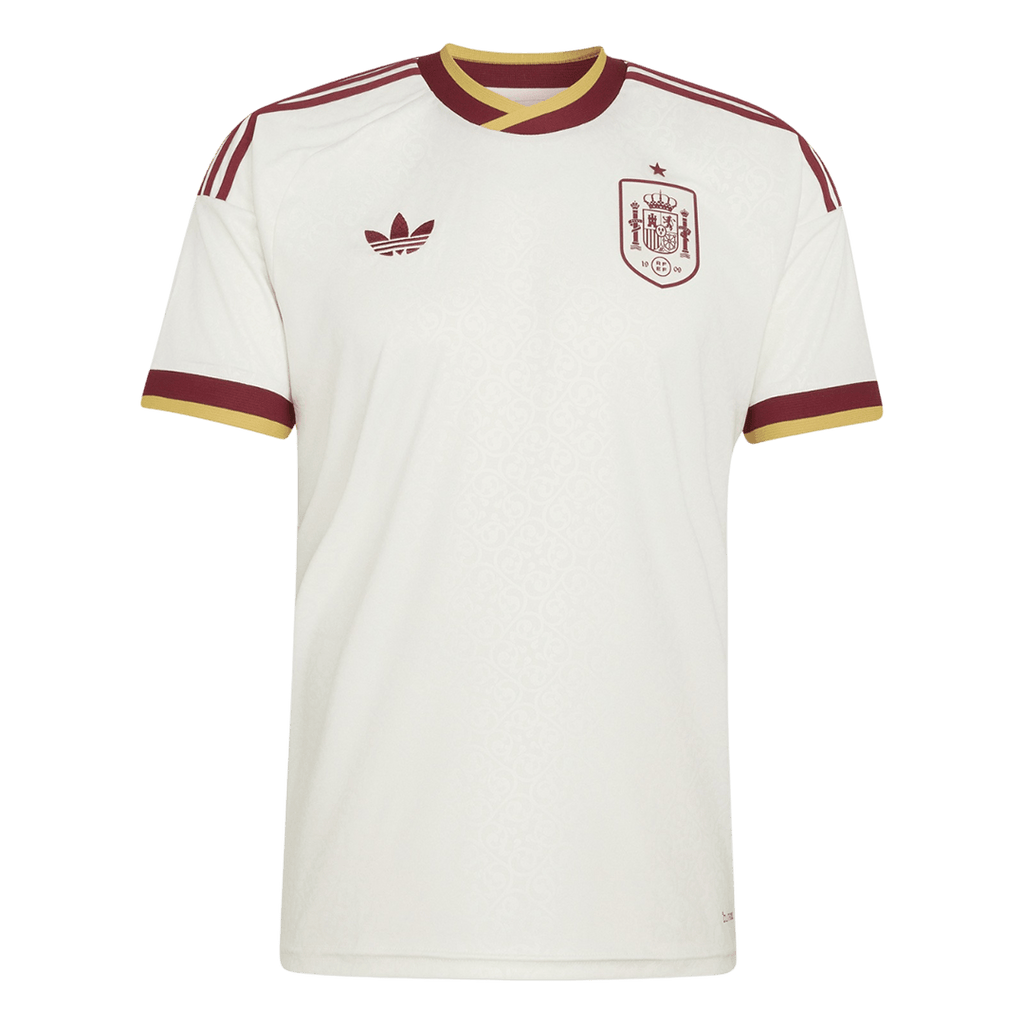 Espagne Extérieur Maillot - Coupe du Monde 2026 Blanc Grande Taille