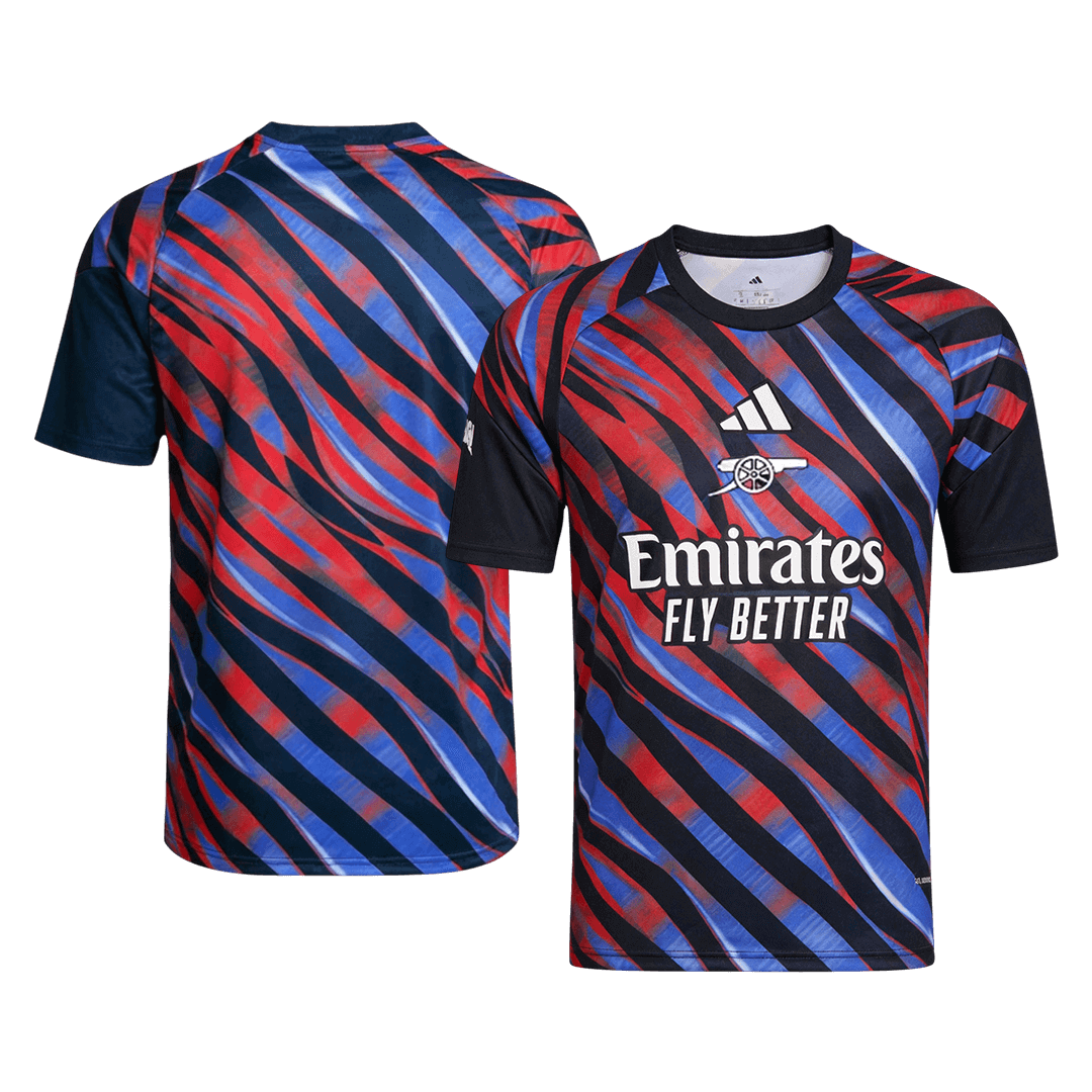 Arsenal Pre-Match Maillot 2025/26 Blue&Red Grande Taille