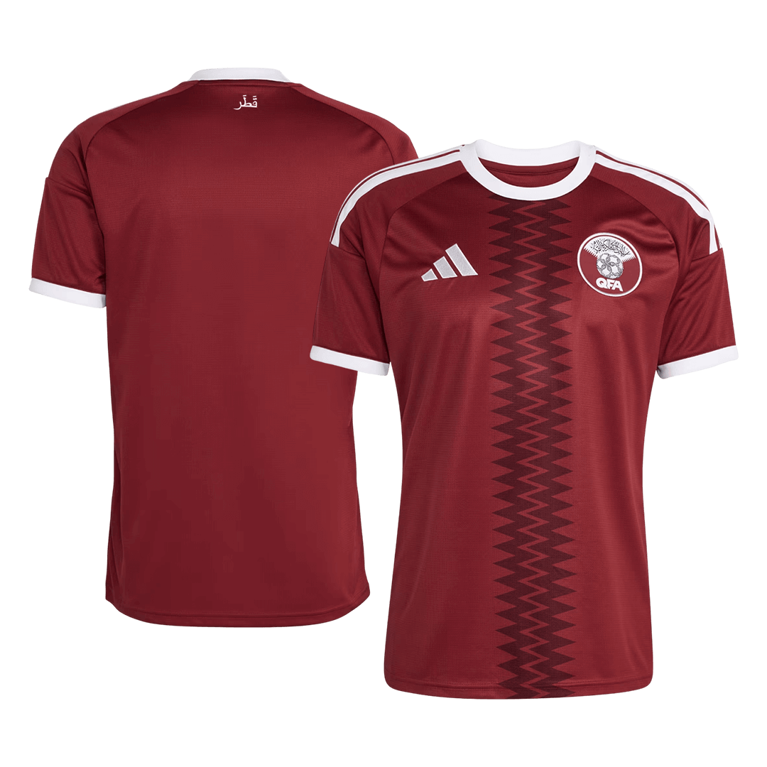 Qatar Domicile Maillot - Coupe du Monde 2026 Rouge Grande Taille
