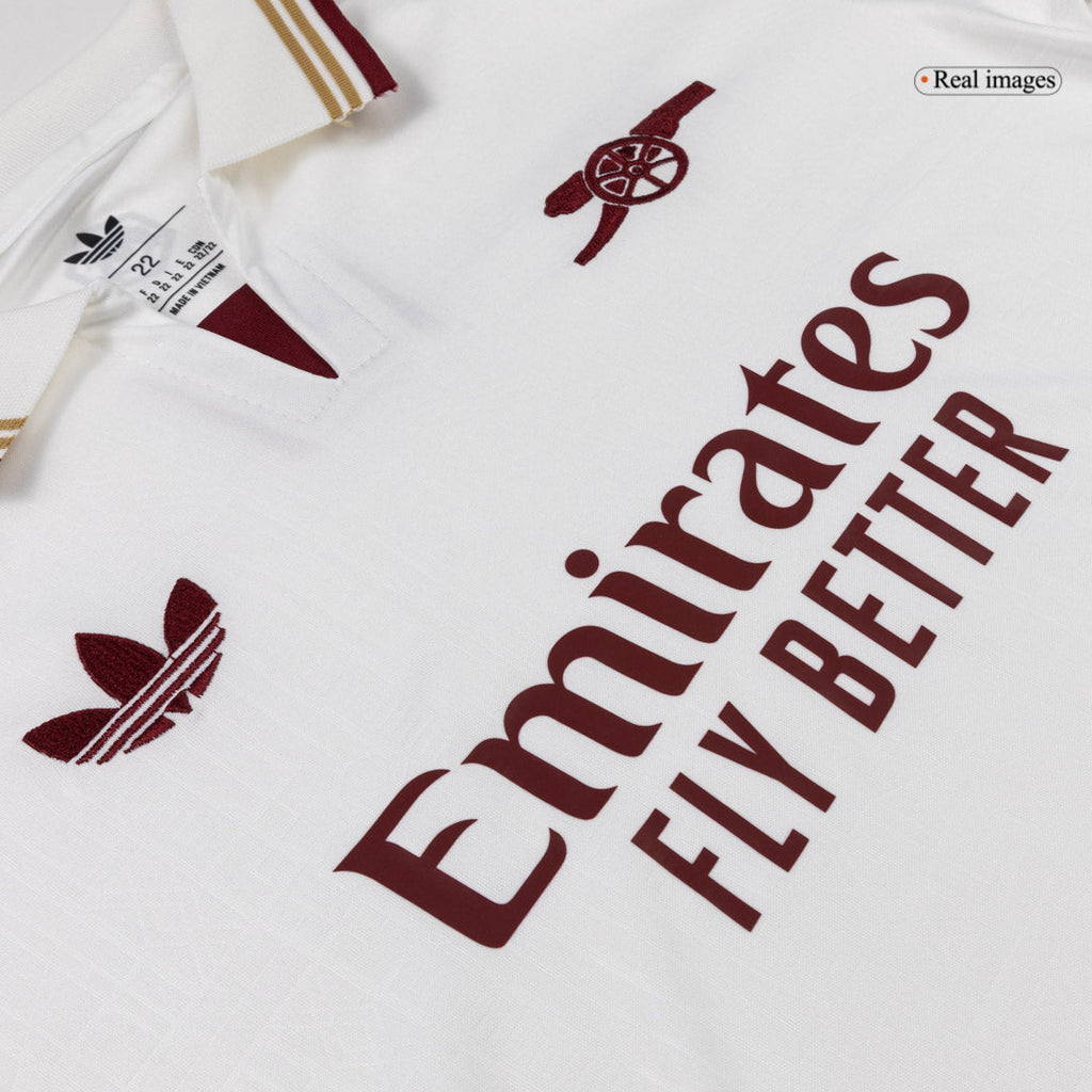 Arsenal Third Maillot Kit 2025/26 Enfant Blanc